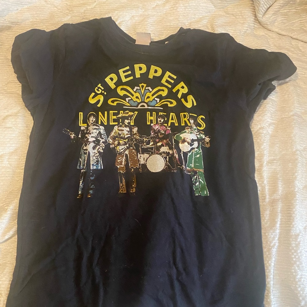 Beatles t shirt.